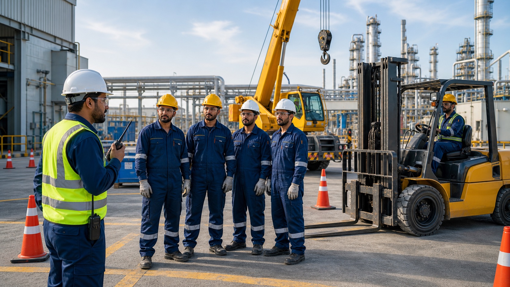 Modern industrial services team in Jubail